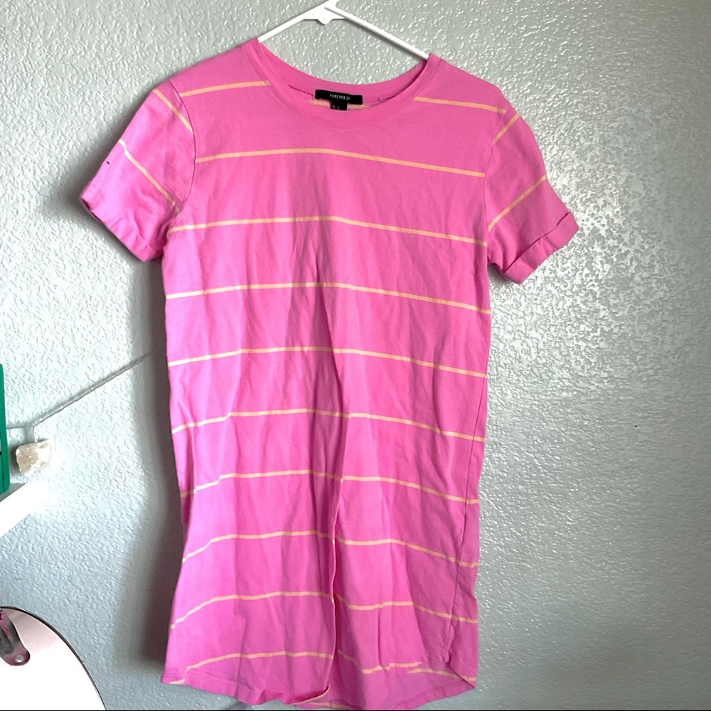Stripped T Shirt Dress